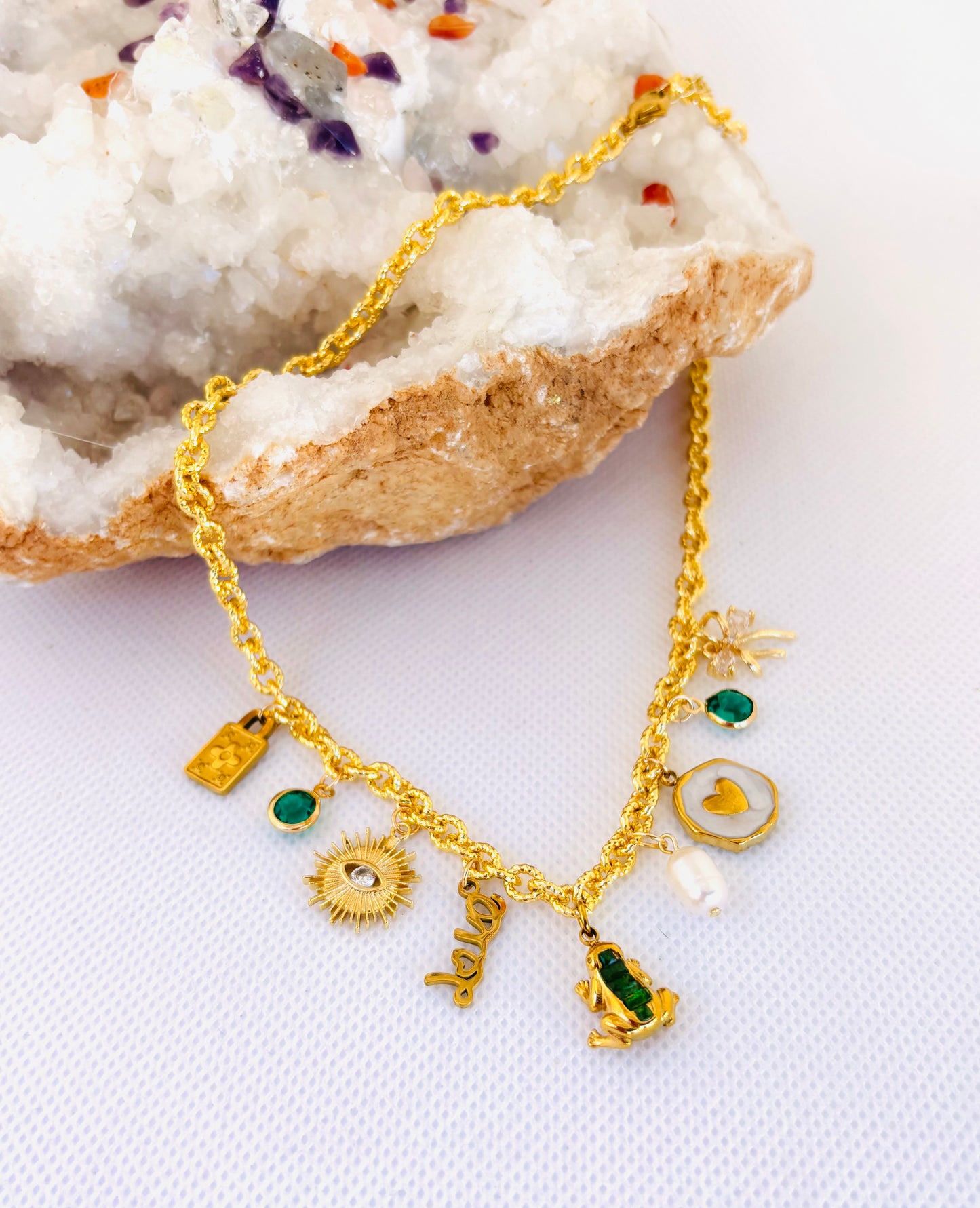 Lucky Emerald Charm Necklace – Love • Protection • Good Energy