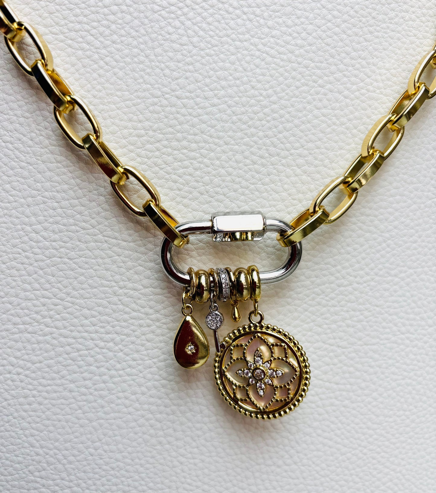 Golden Harmony Medallion Necklace