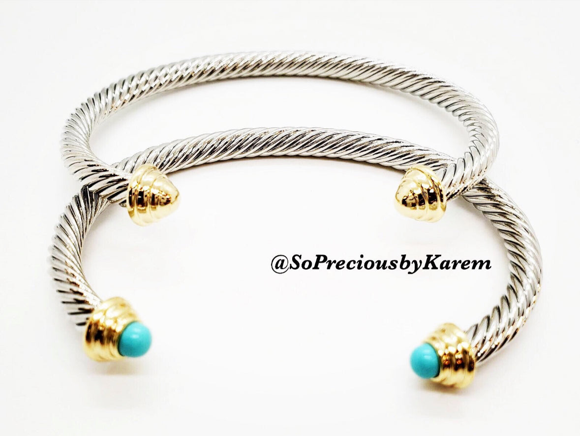 Color Gem Cable Cuff