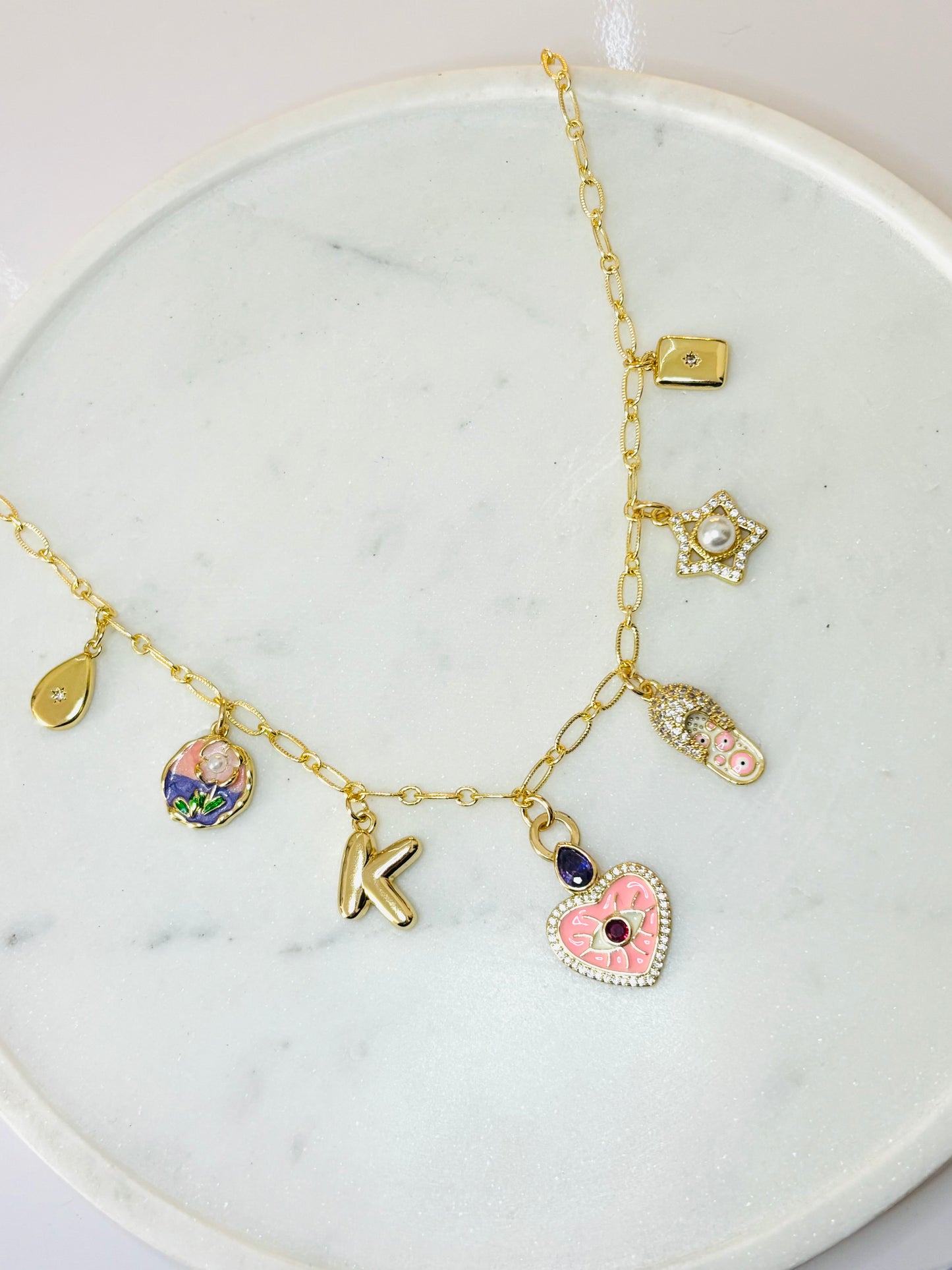 Golden Whimsy Charm Necklace