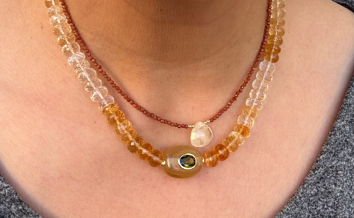 Golden Grove Ombré Citrine Necklace