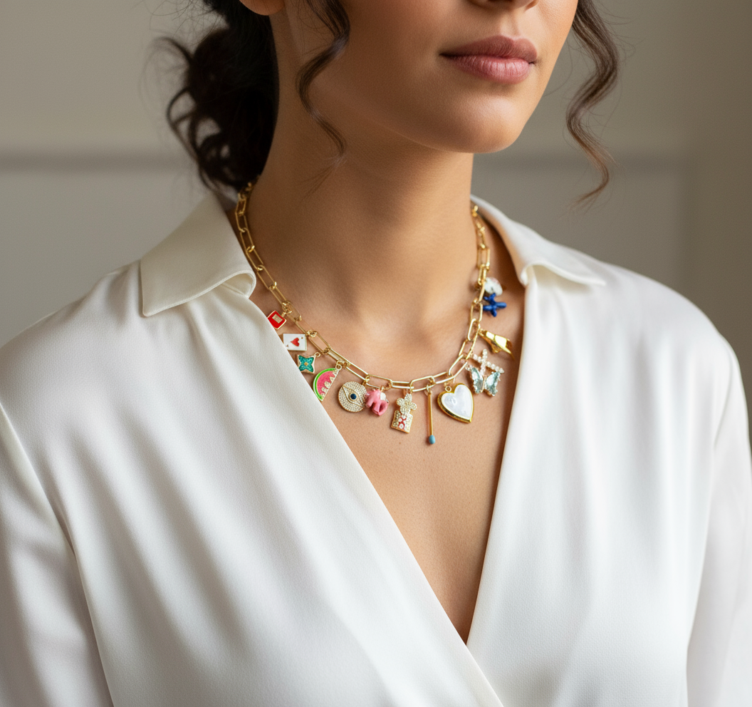 Playful Luxe Charm Necklace