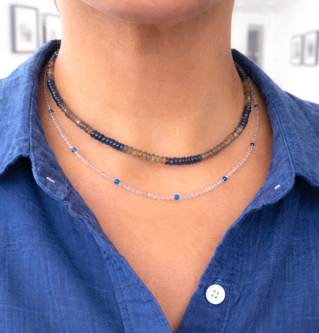 Blue Ember Necklace