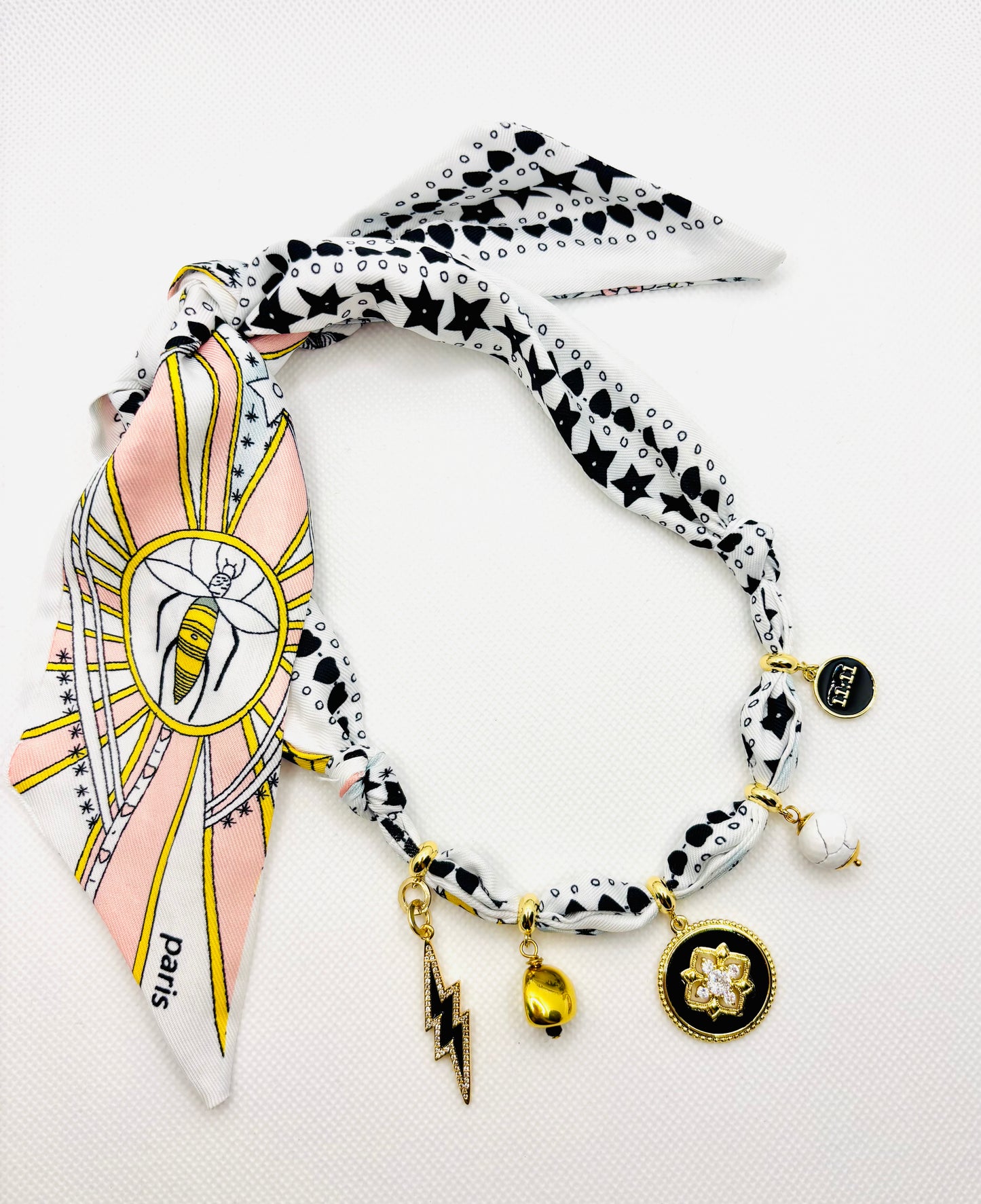 Midnight Magic Scarf Charm Necklace