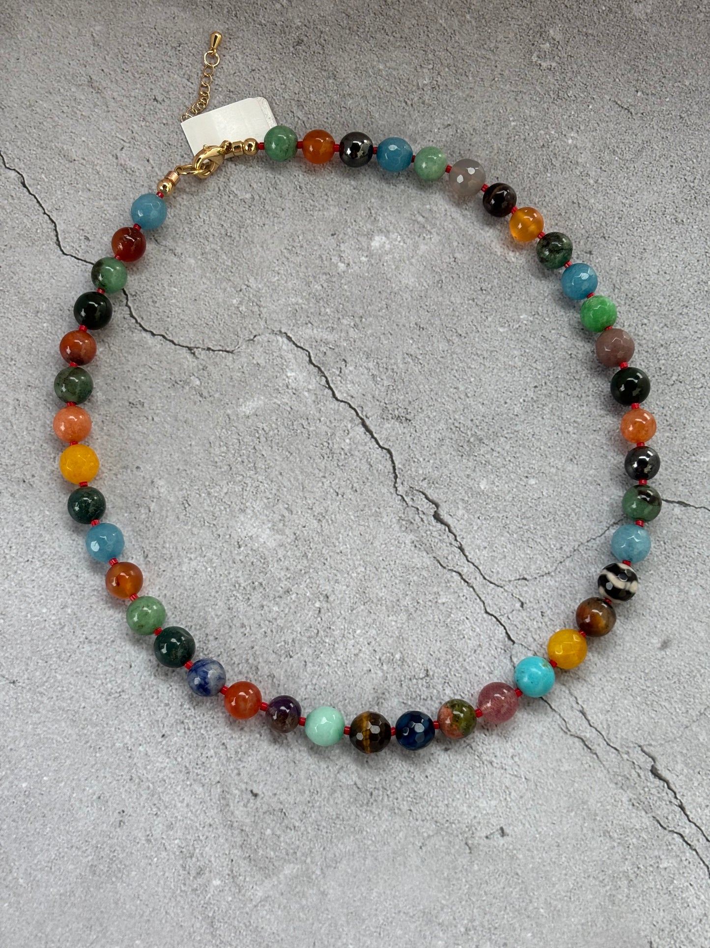 Radiant Harmony Multi-Gemstone Necklace