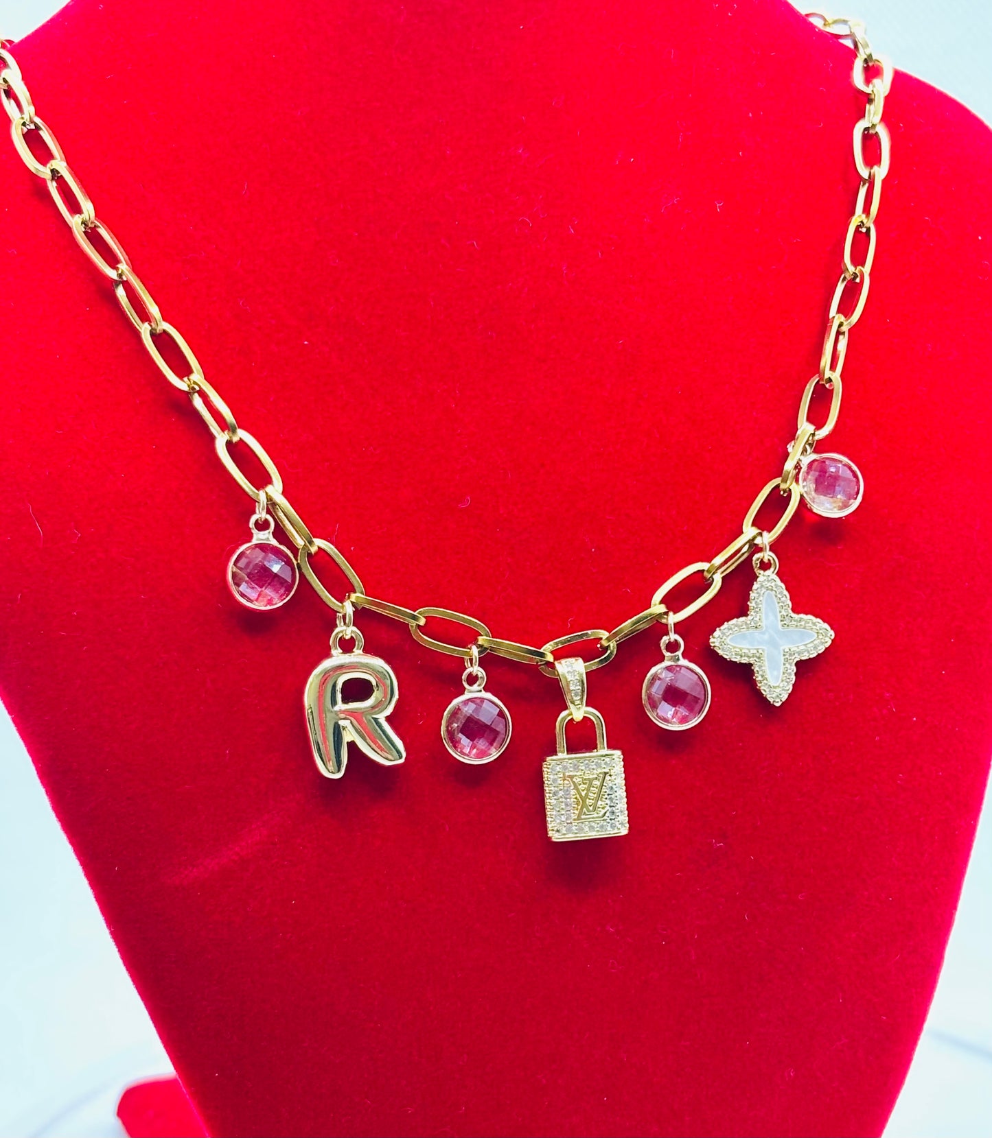 Golden Whisper Charm Necklace