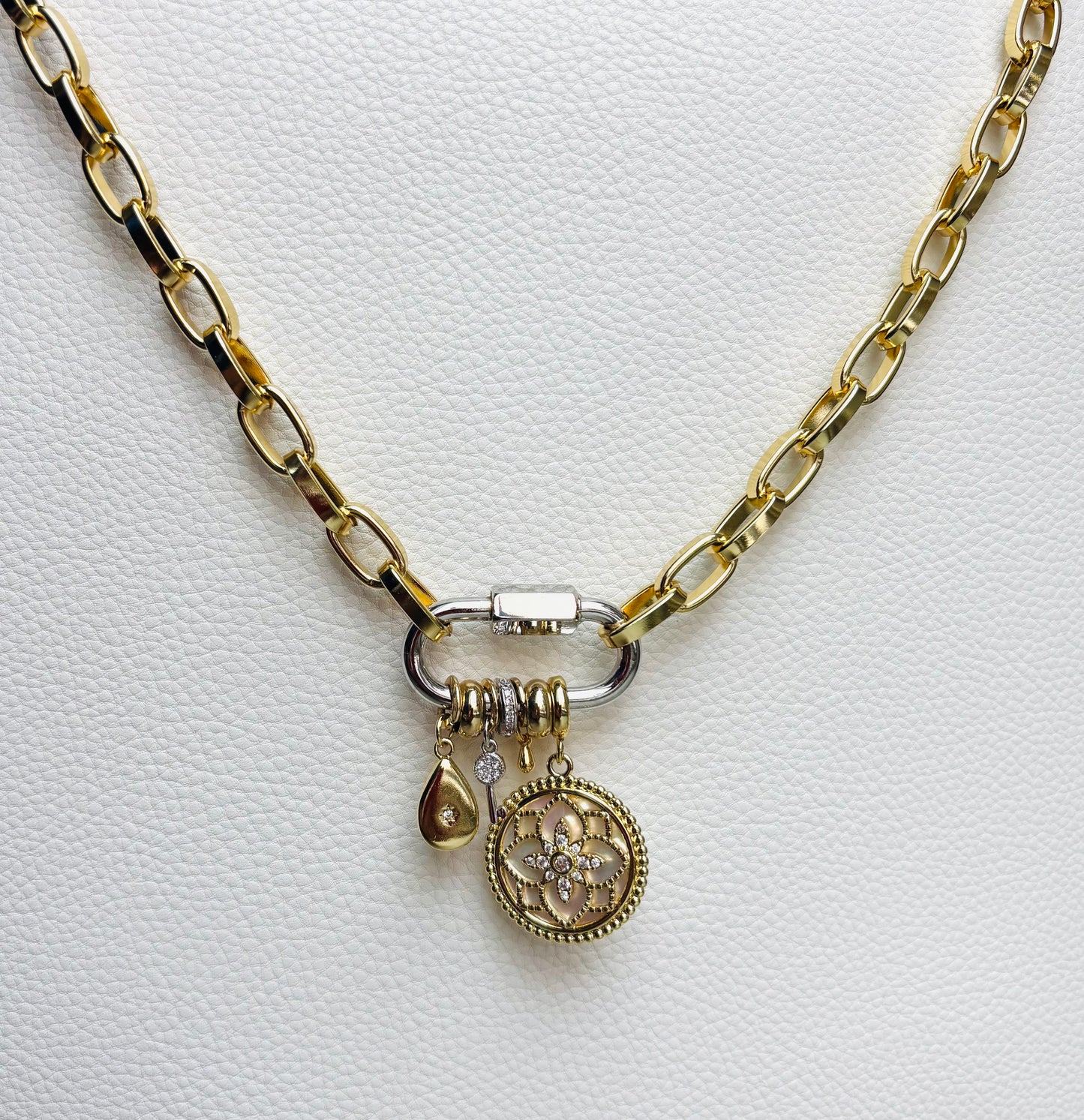 Golden Harmony Medallion Necklace