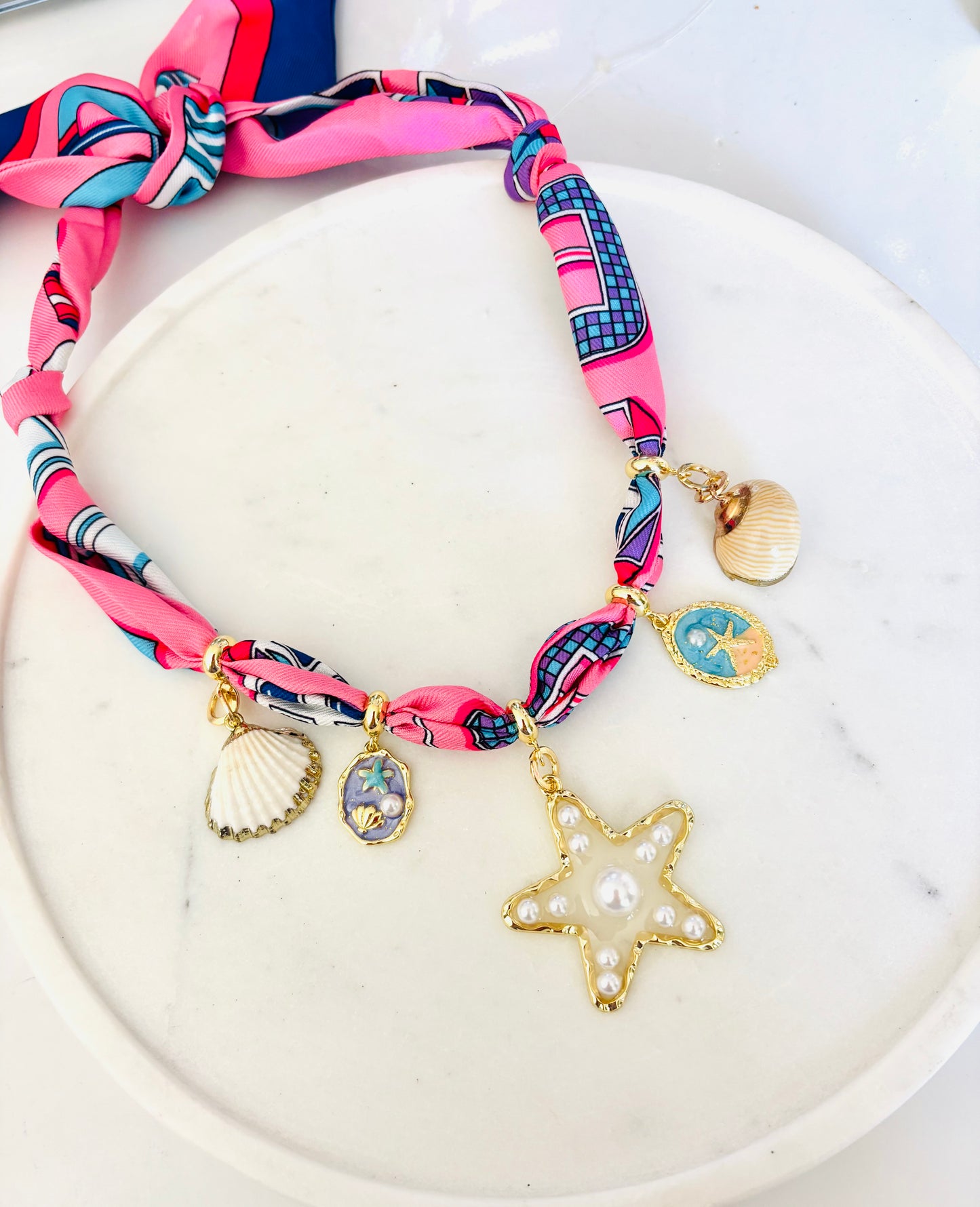 Coastal Dreams Scarf Charm Necklace