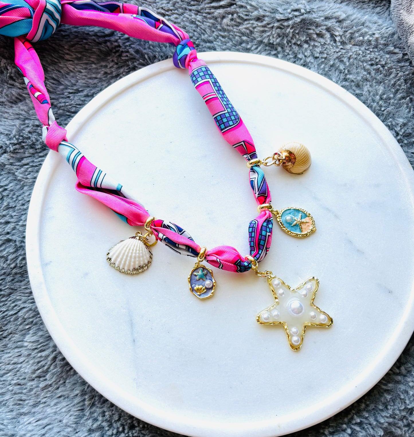 Coastal Dreams Scarf Charm Necklace