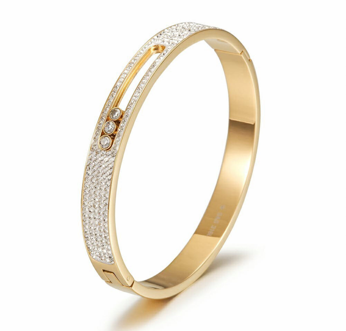 Trio Gleam stone Bangle