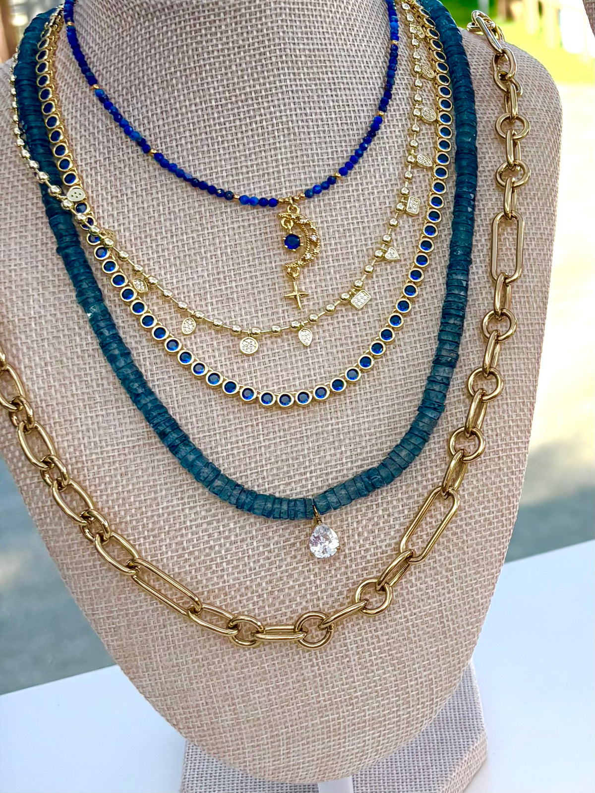 Starlight Mixed Shape CZ Necklace