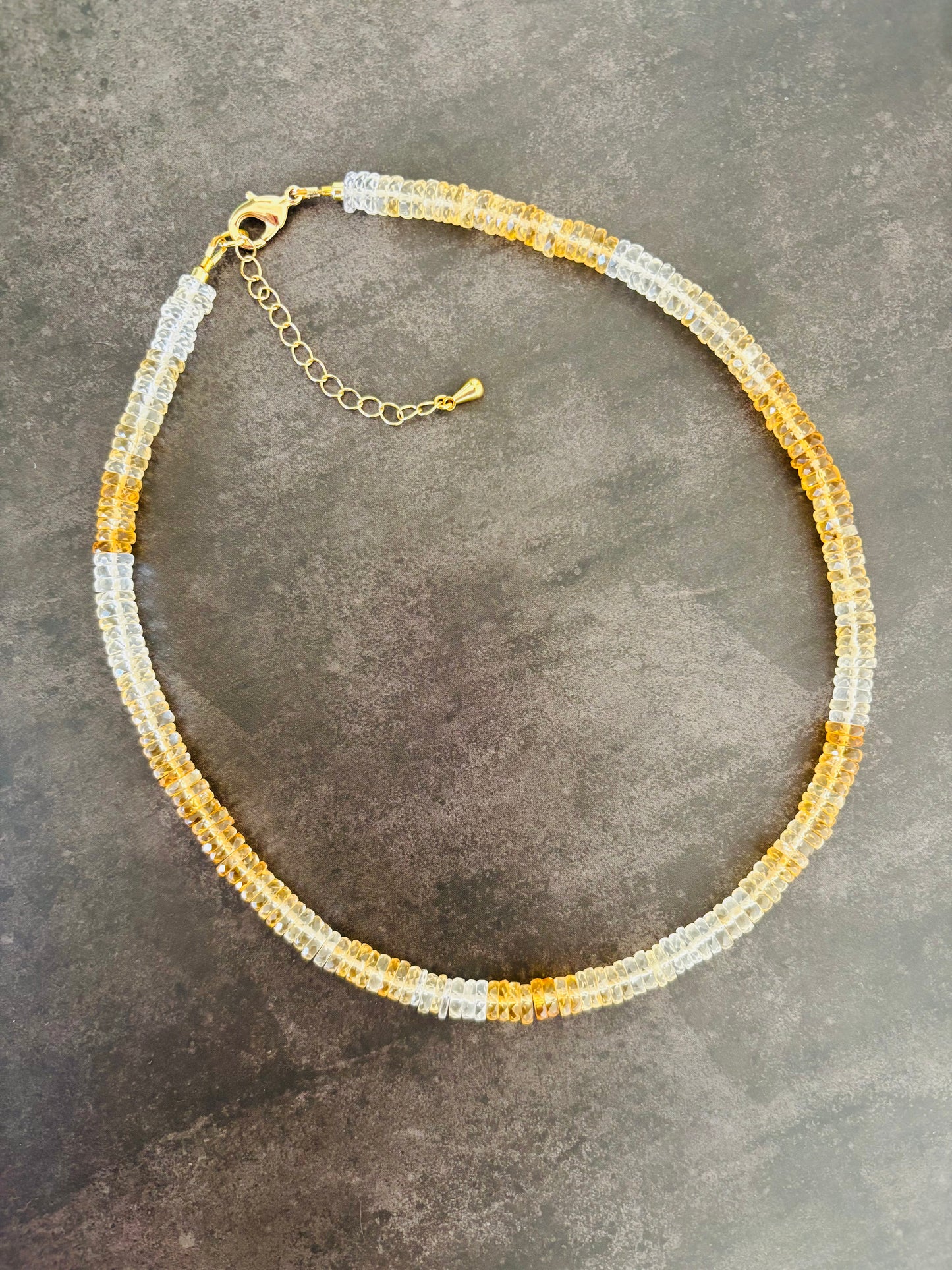 Golden Glow Citrine Necklace