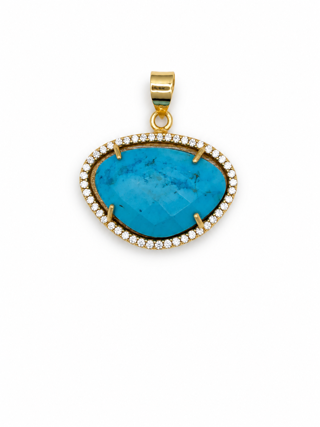 Halo Gemstone Pendants