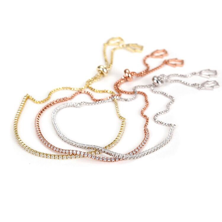 Adjustable Sparkle Tennis Bracelet