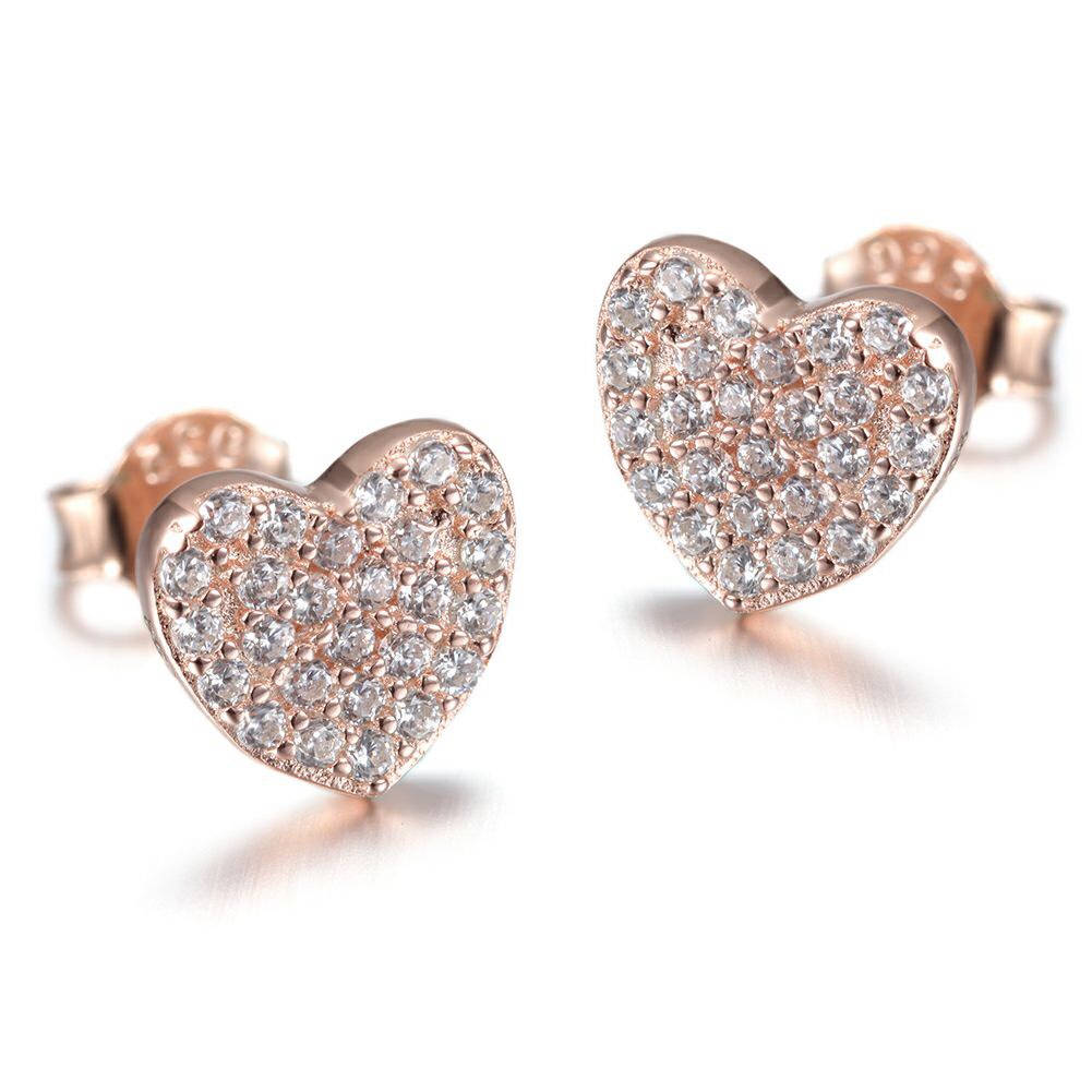 Dainty Heart Stud Earrings