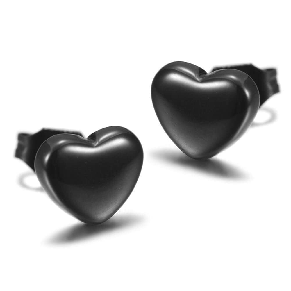 Classic Heart Stud Earrings