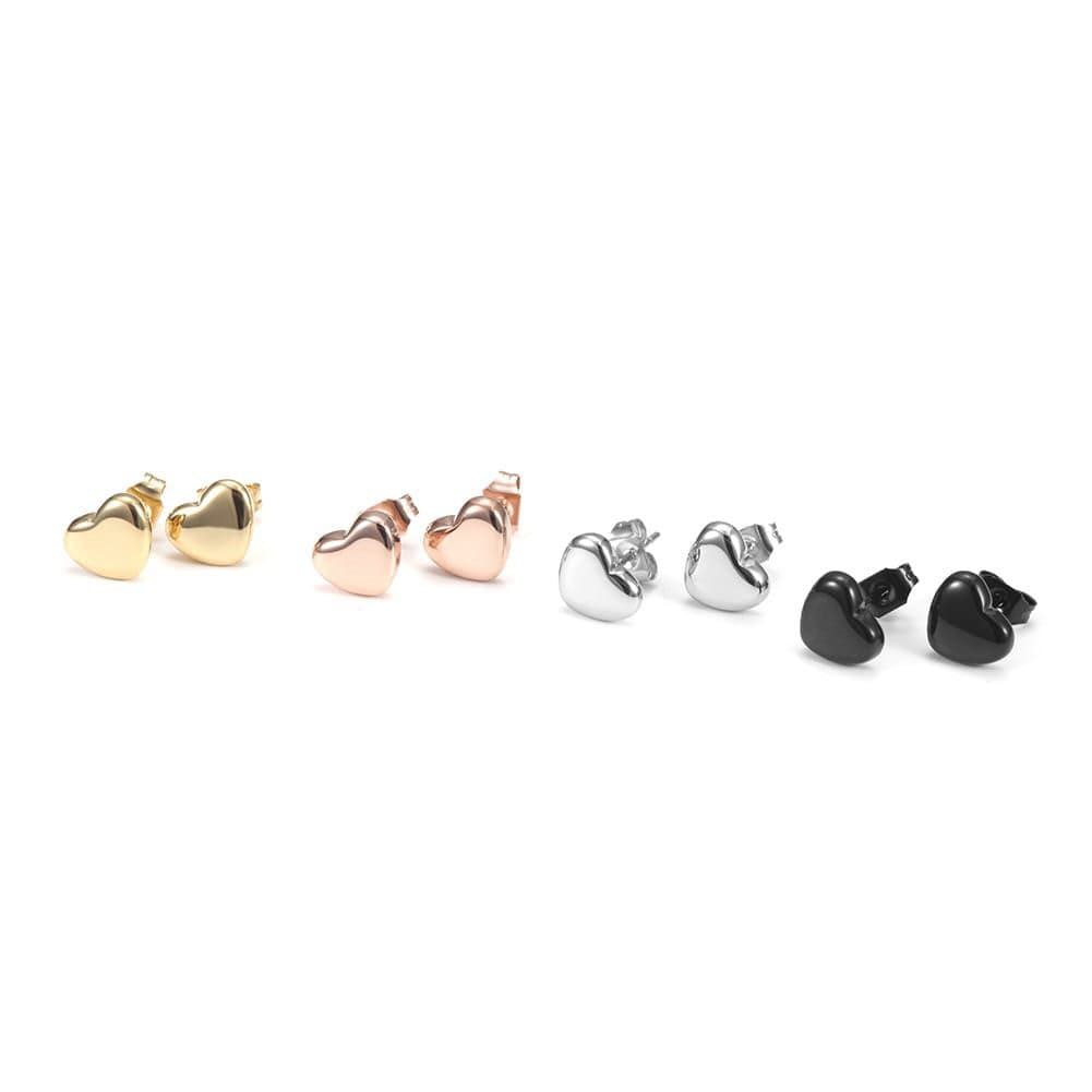 Classic Heart Stud Earrings