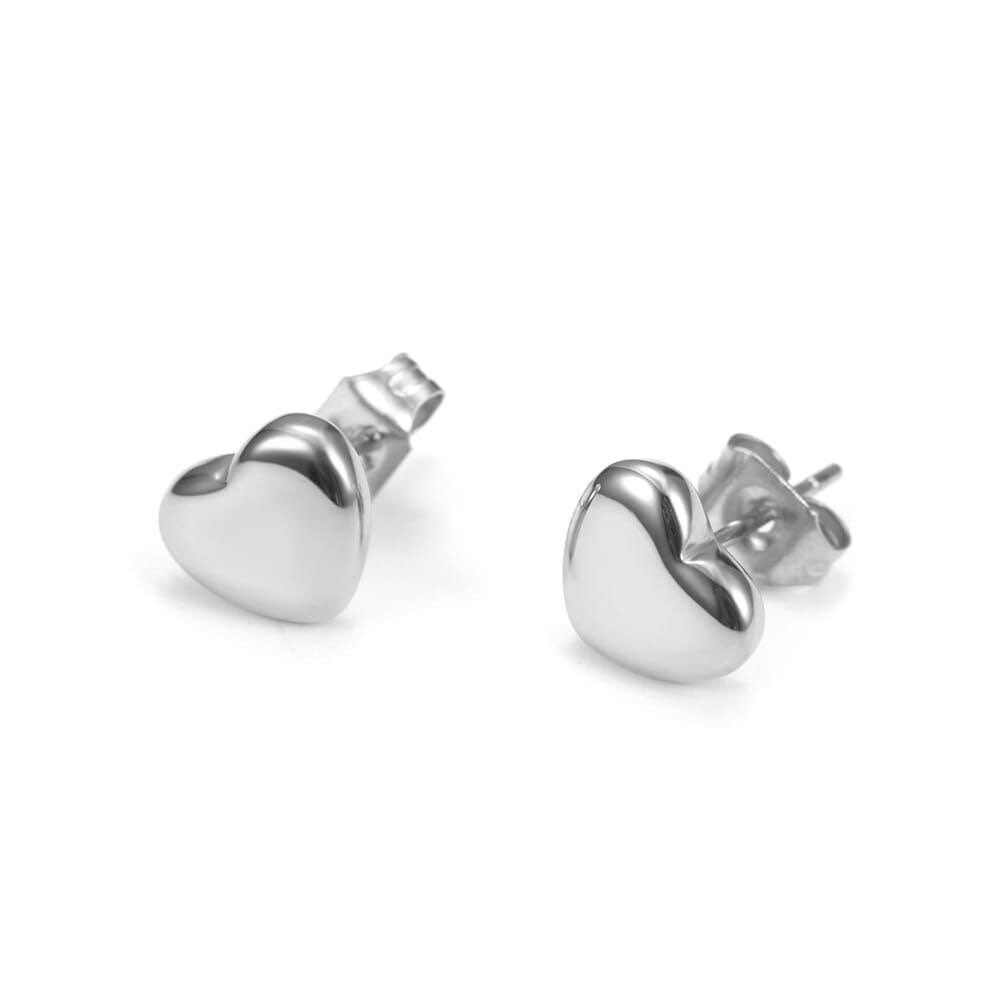 Classic Heart Stud Earrings