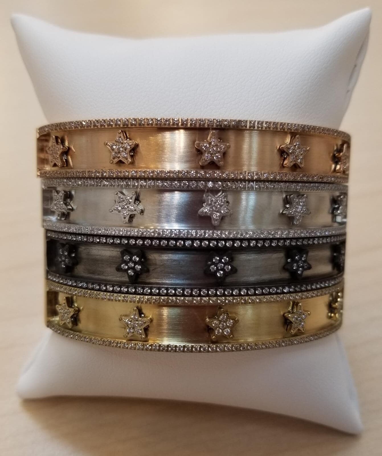 Celestial Star Bangle Bracelet