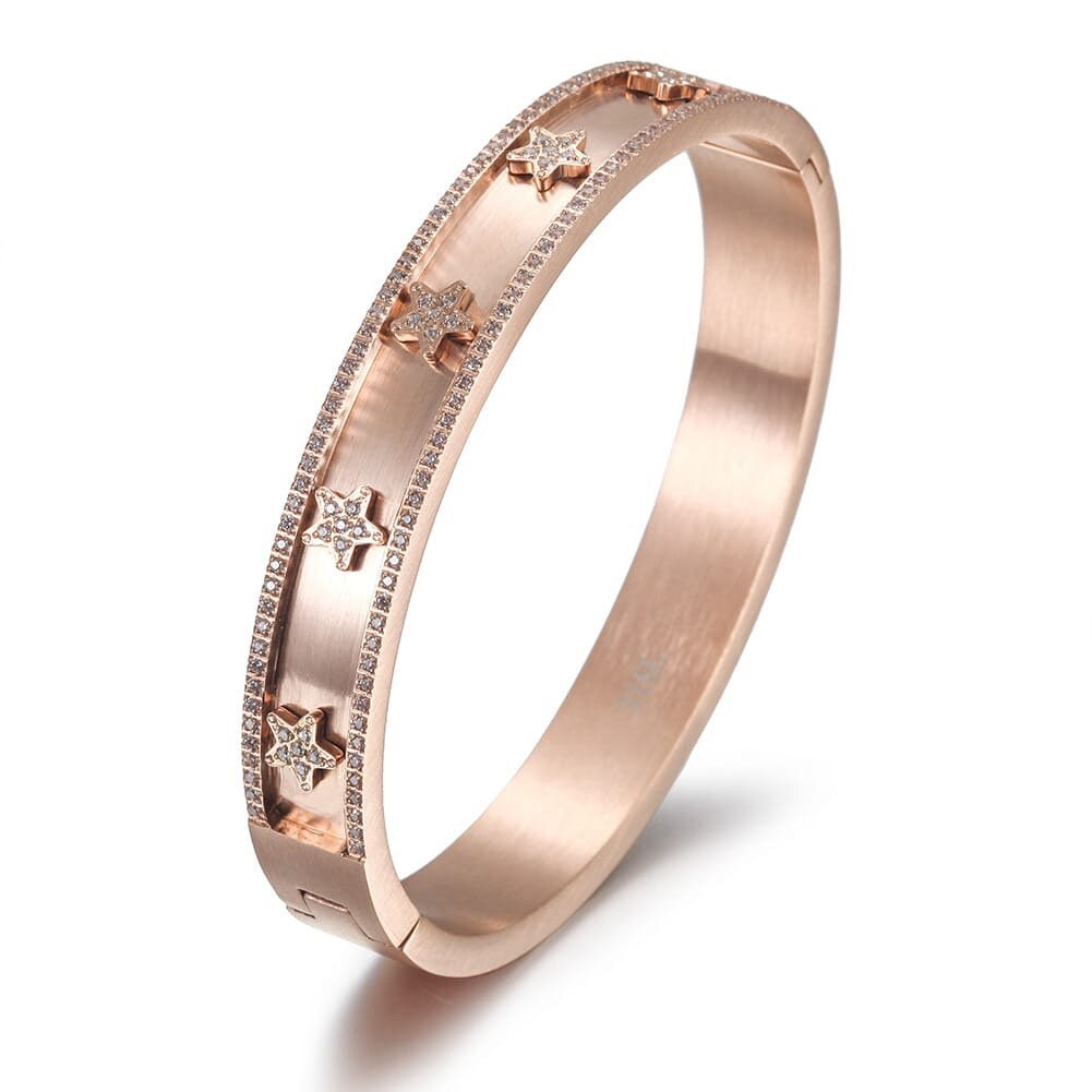 Celestial Star Bangle Bracelet