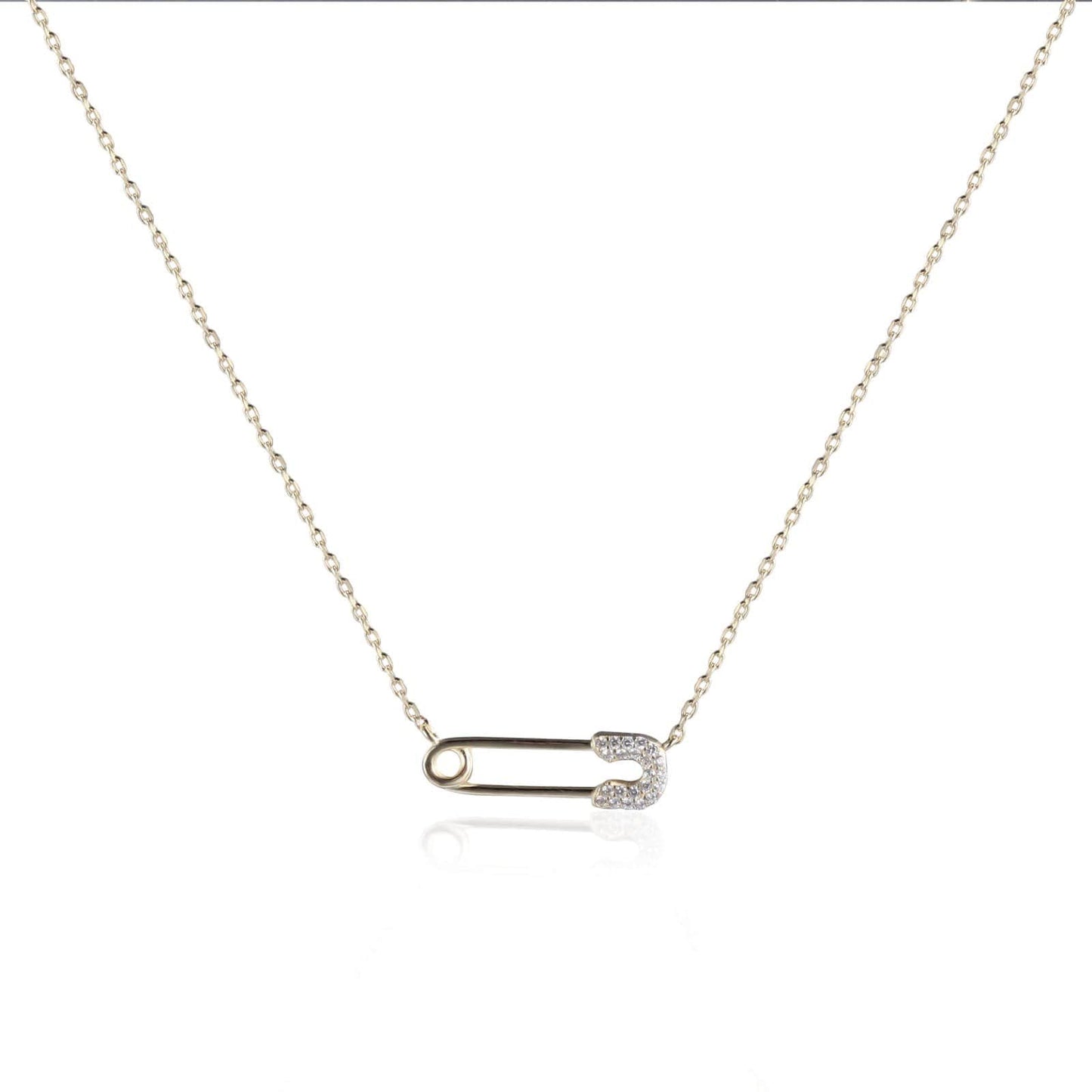Safety pin necklace