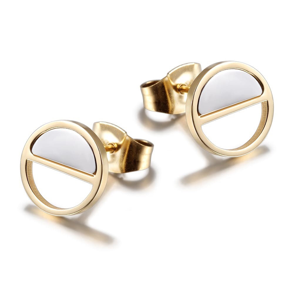 Pearl half earrings