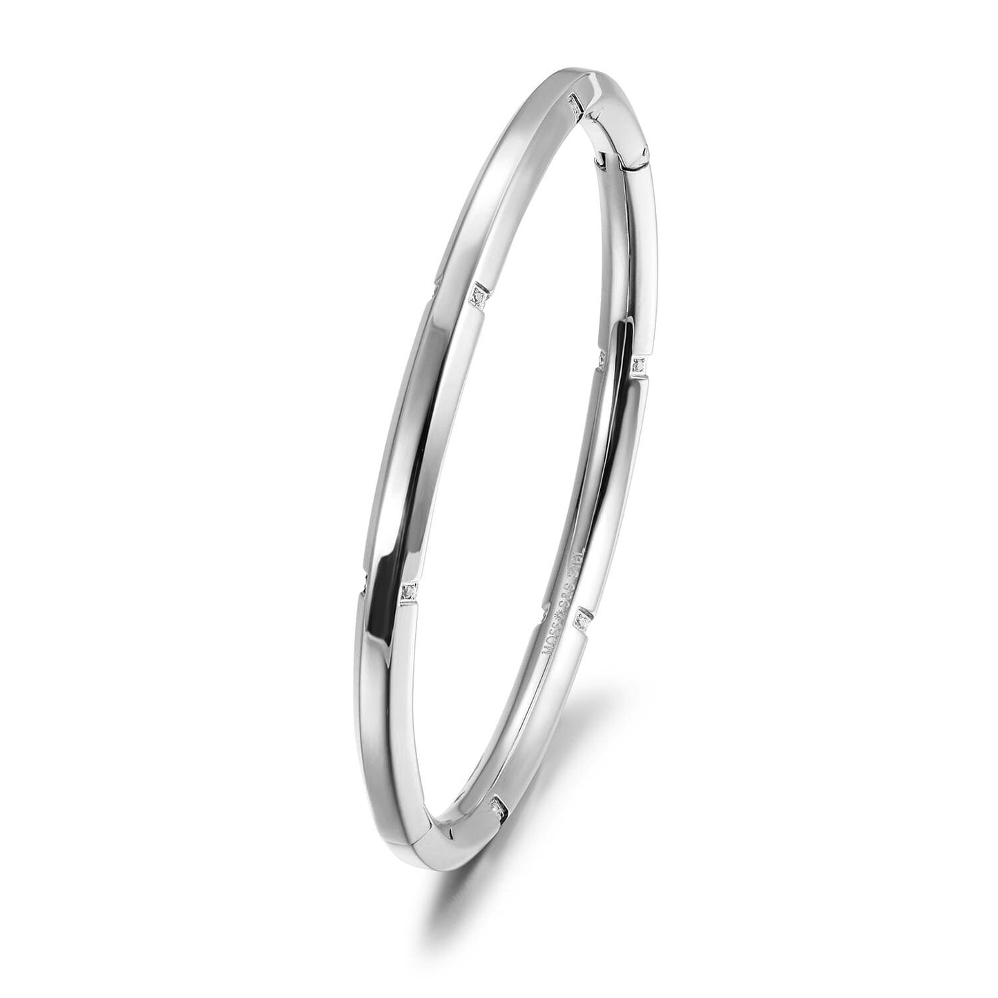 Sleek Baguette Accent Bangle