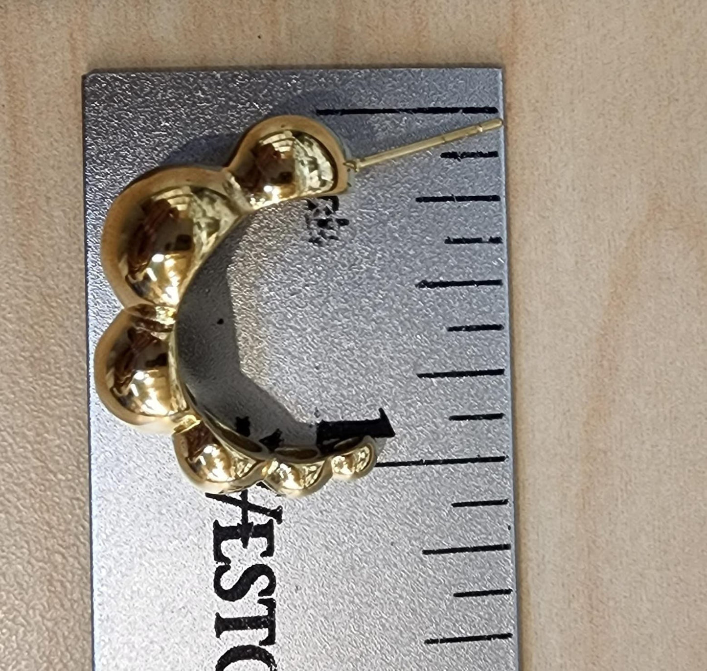 Bubble Curve Hoop Earrings