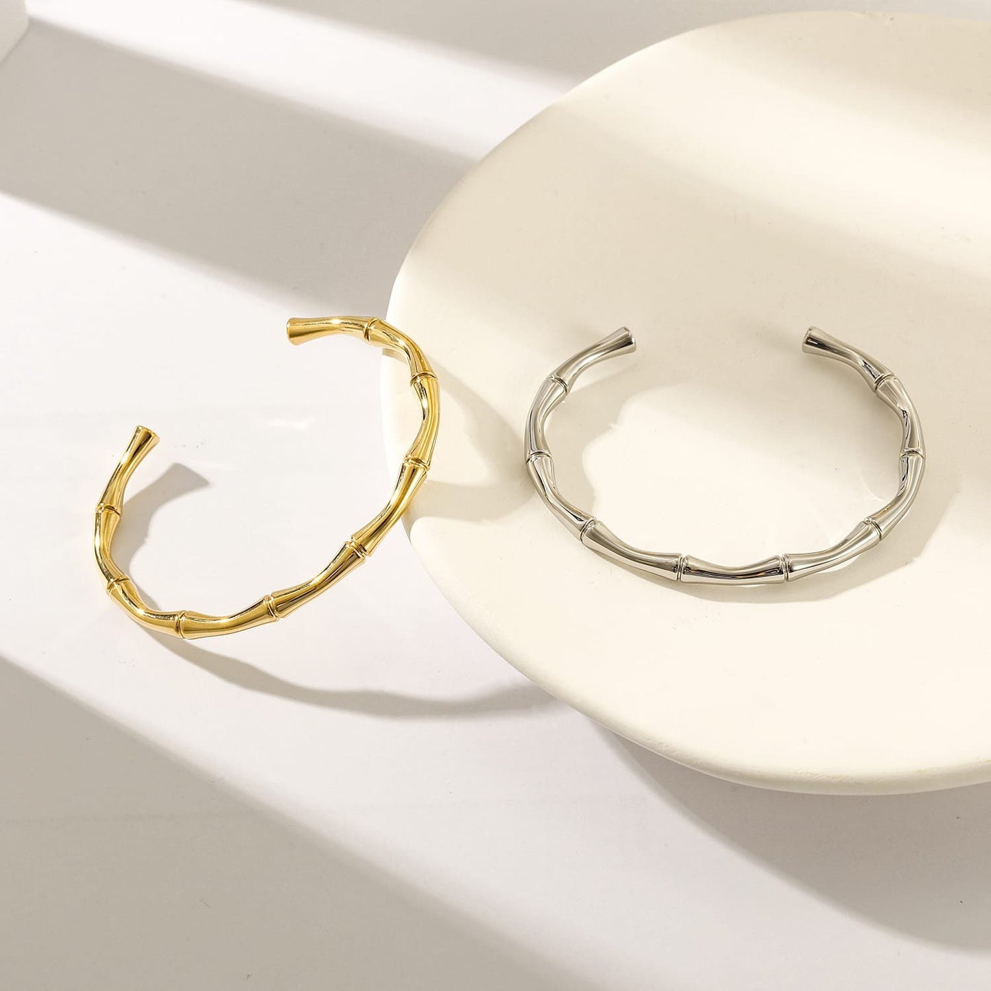 Bamboo cuff bracelet