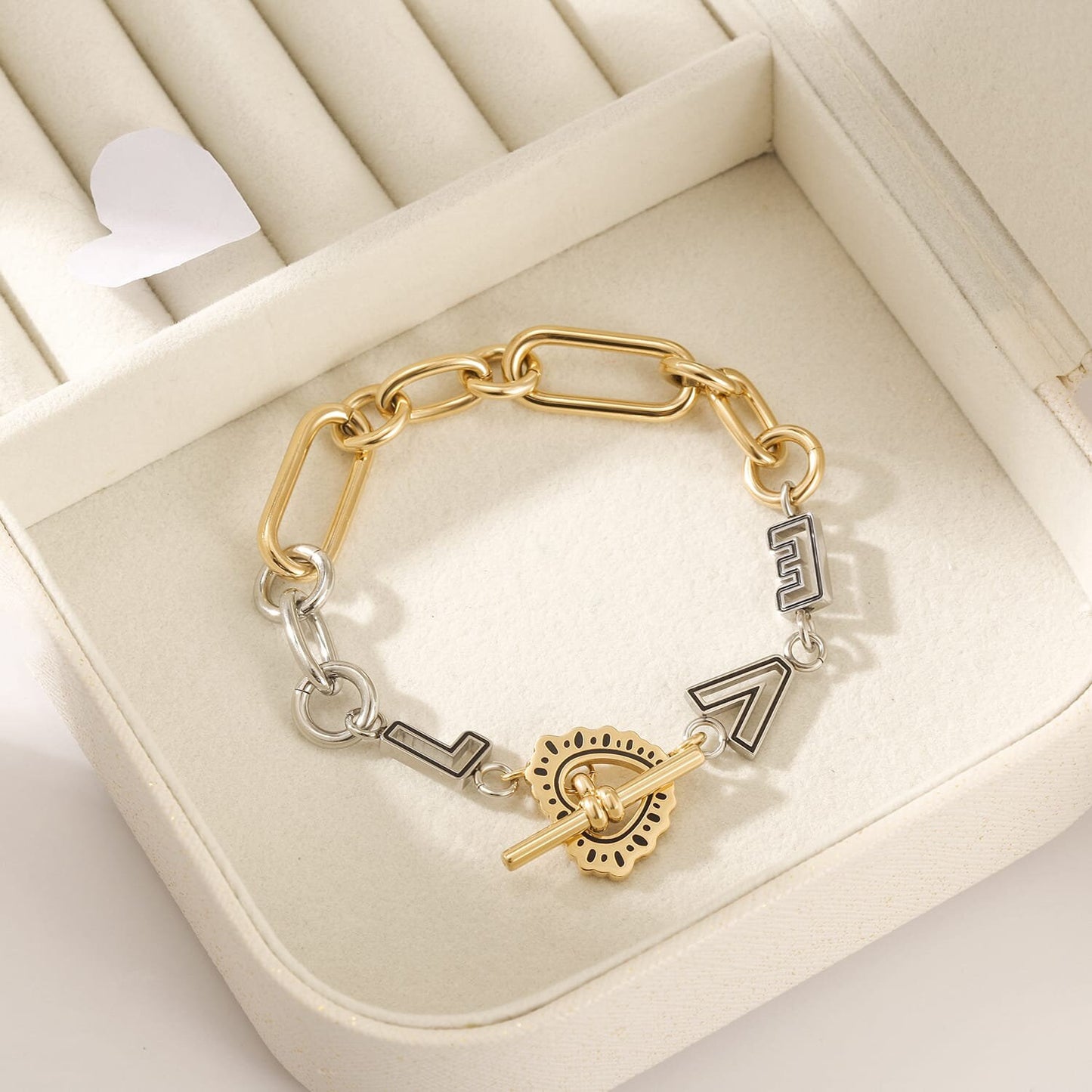 LOVE link bracelet