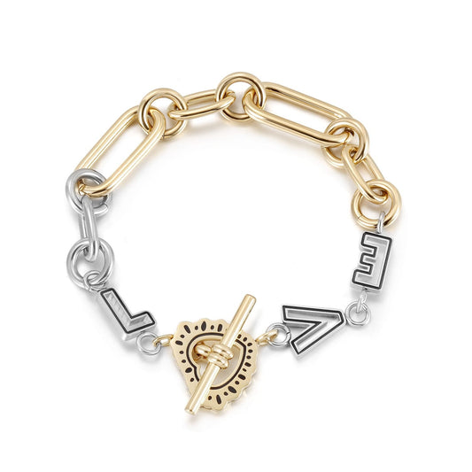 LOVE link bracelet