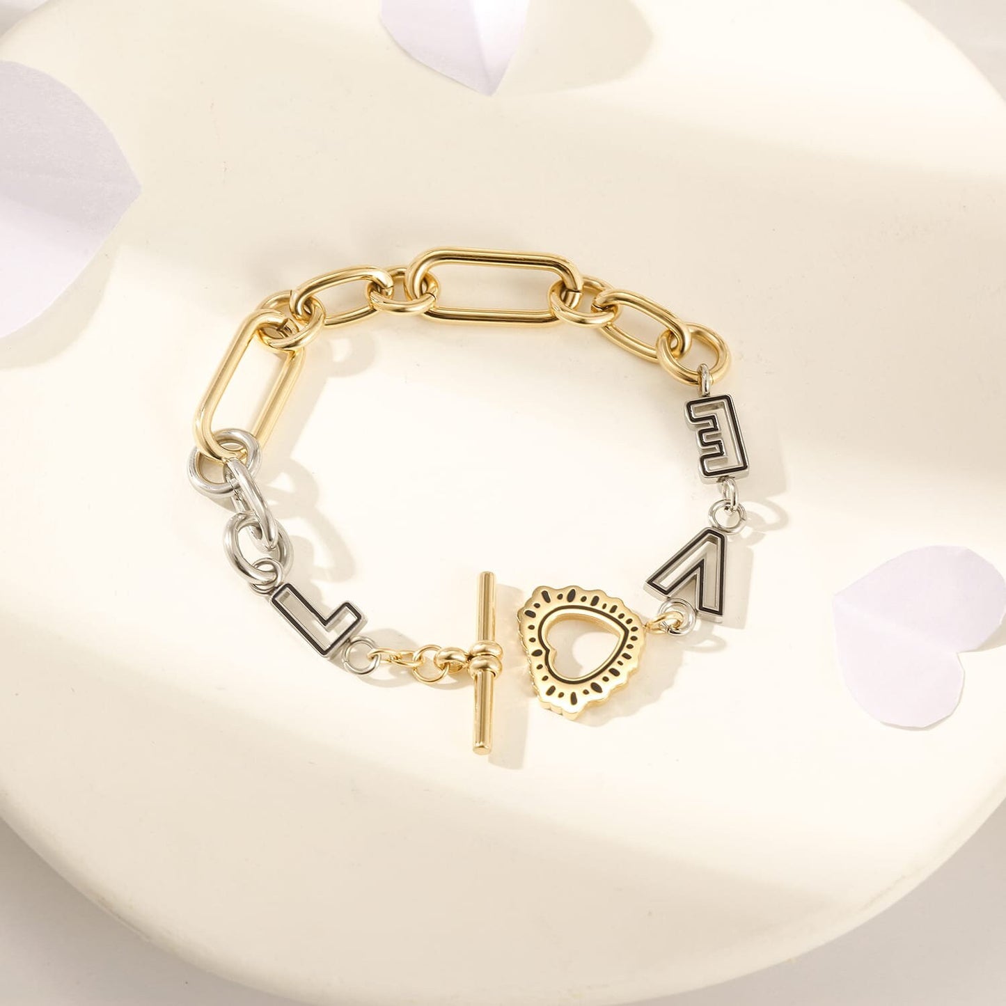 LOVE link bracelet