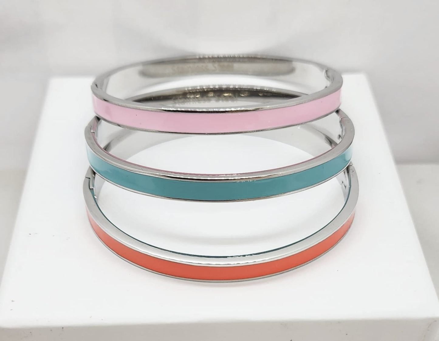 Color Enamel bracelet silver