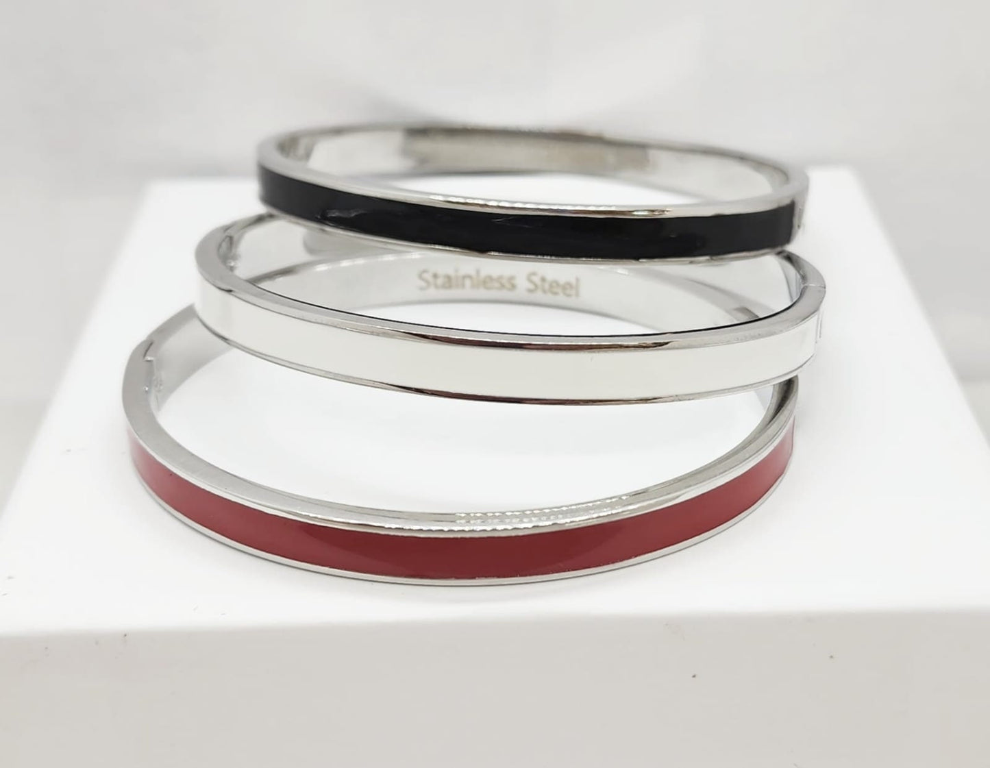 Color Enamel bracelet silver