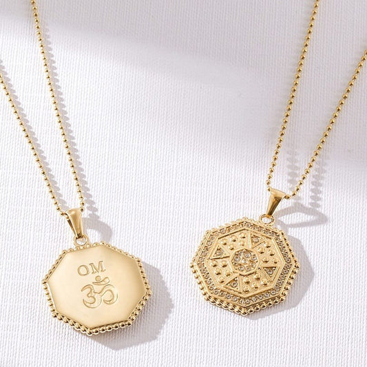 OM Sacred Harmony Medallion Necklace