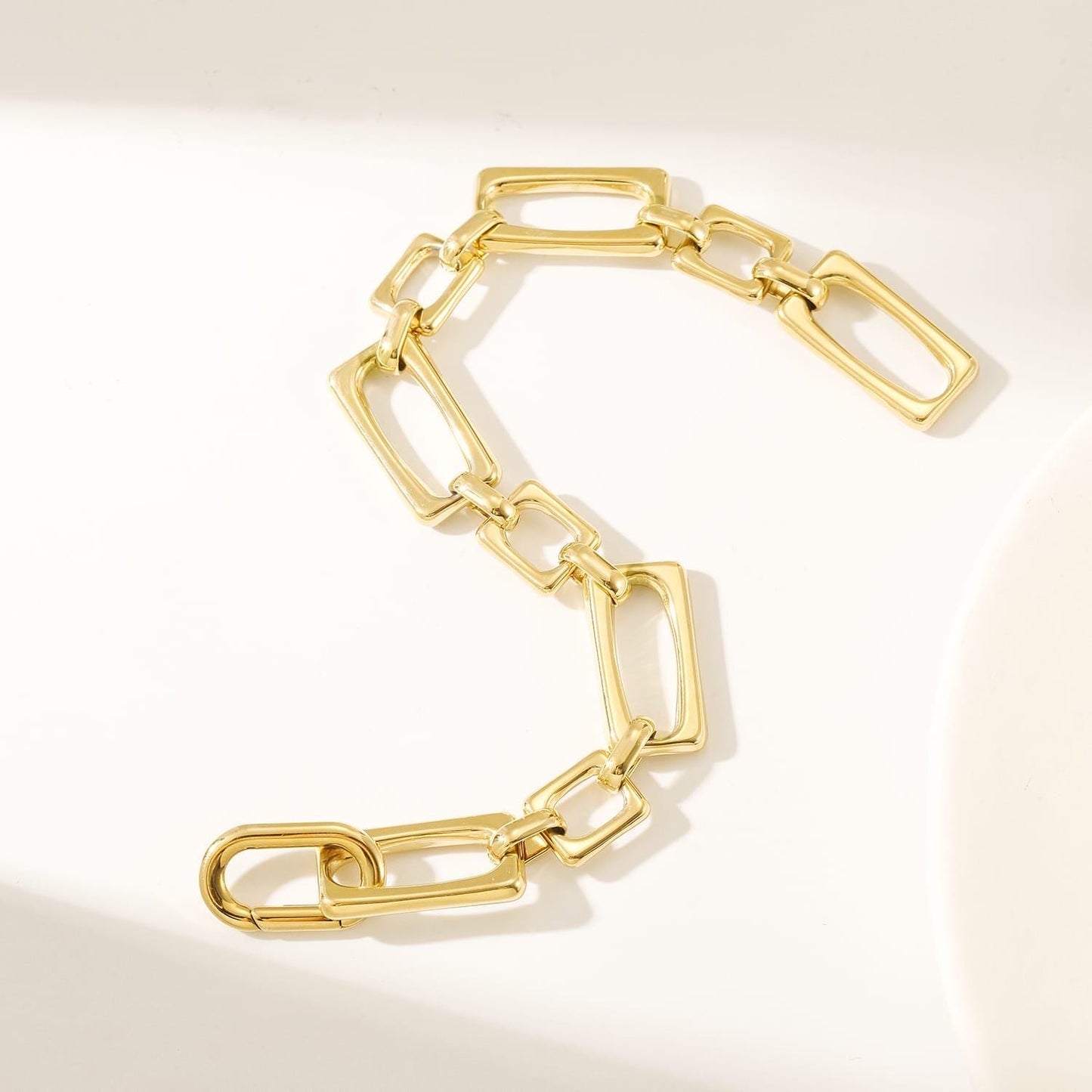 Bold Link Rectangle Bracelet