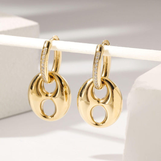 Luxe Orbit Drop Earrings