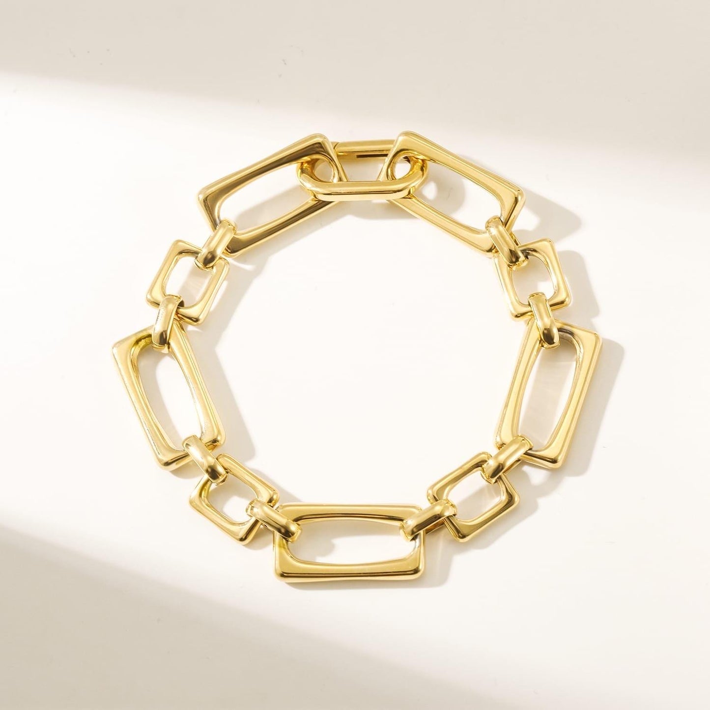 Bold Link Rectangle Bracelet