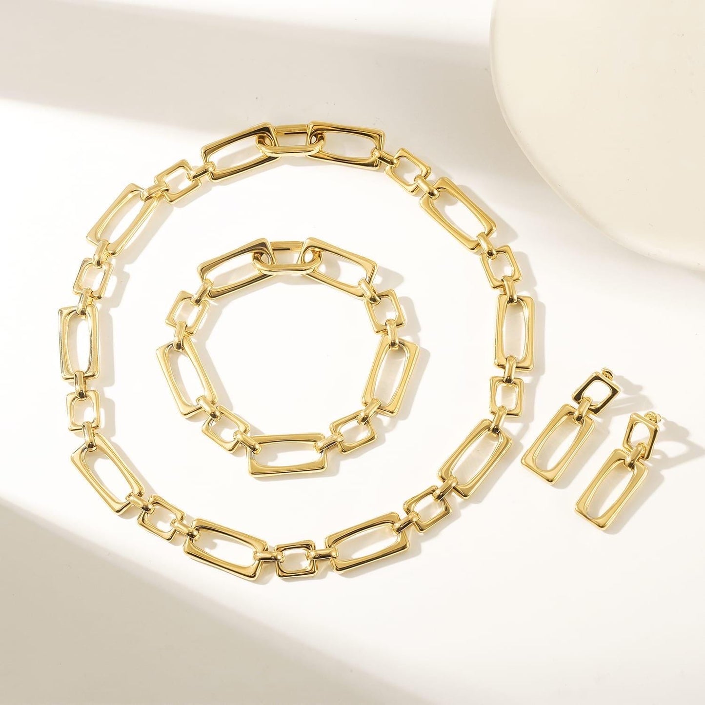 Bold Link Rectangle Bracelet