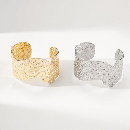 Hammered Texture Statement Cuff