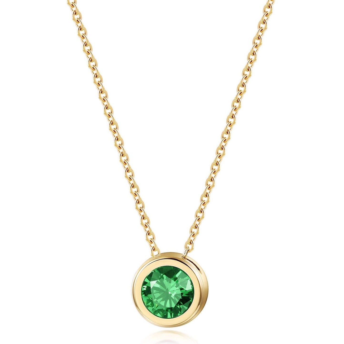 Single color stone necklace