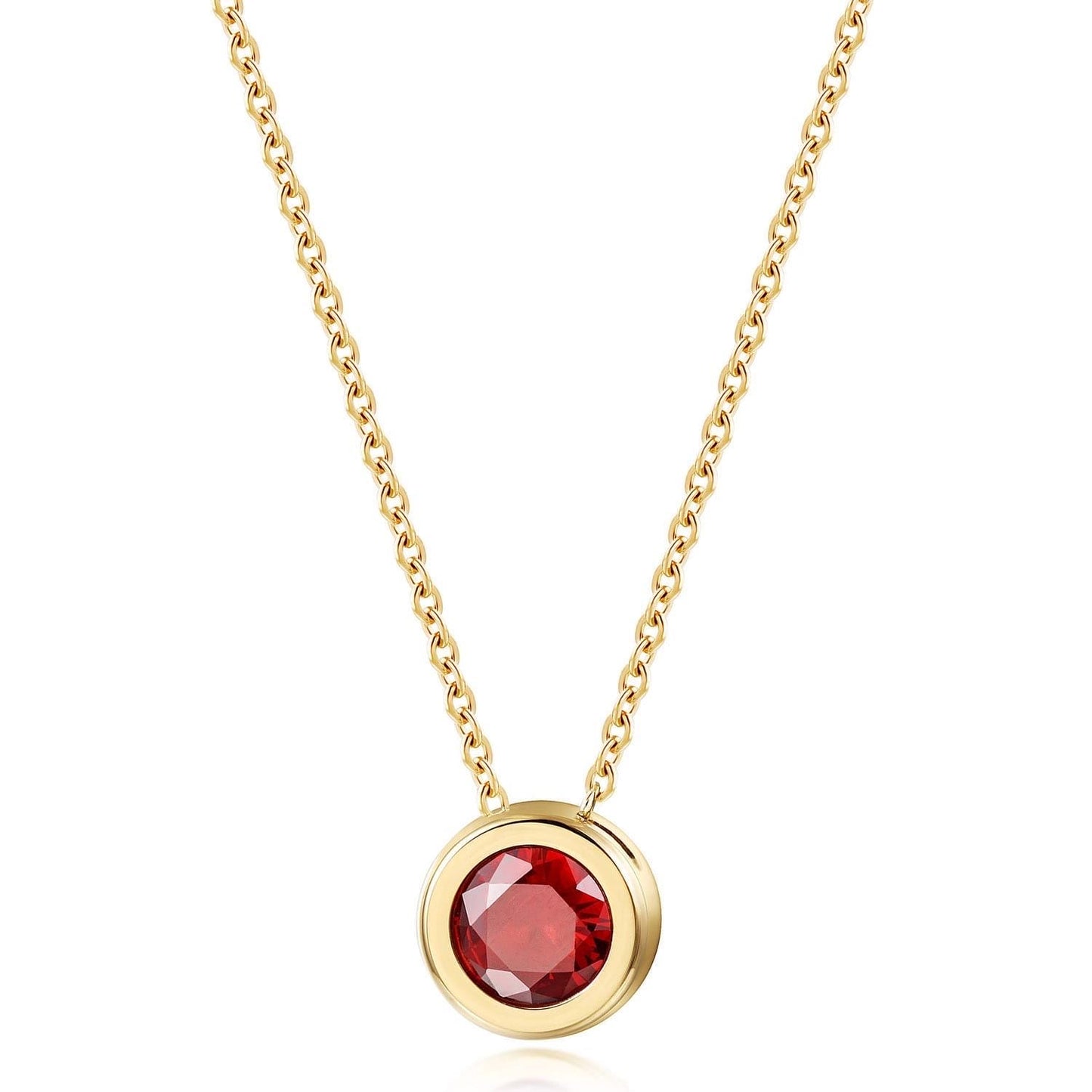 Single color stone necklace