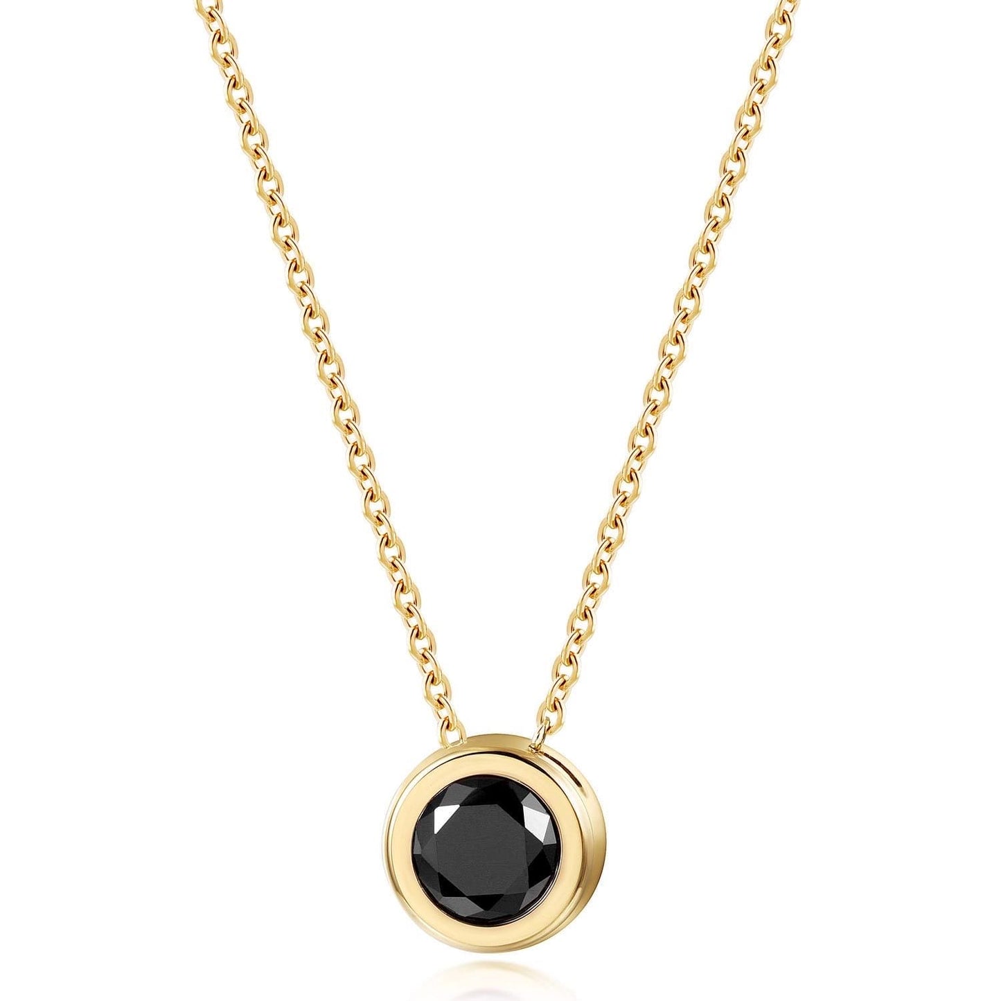 Single color stone necklace