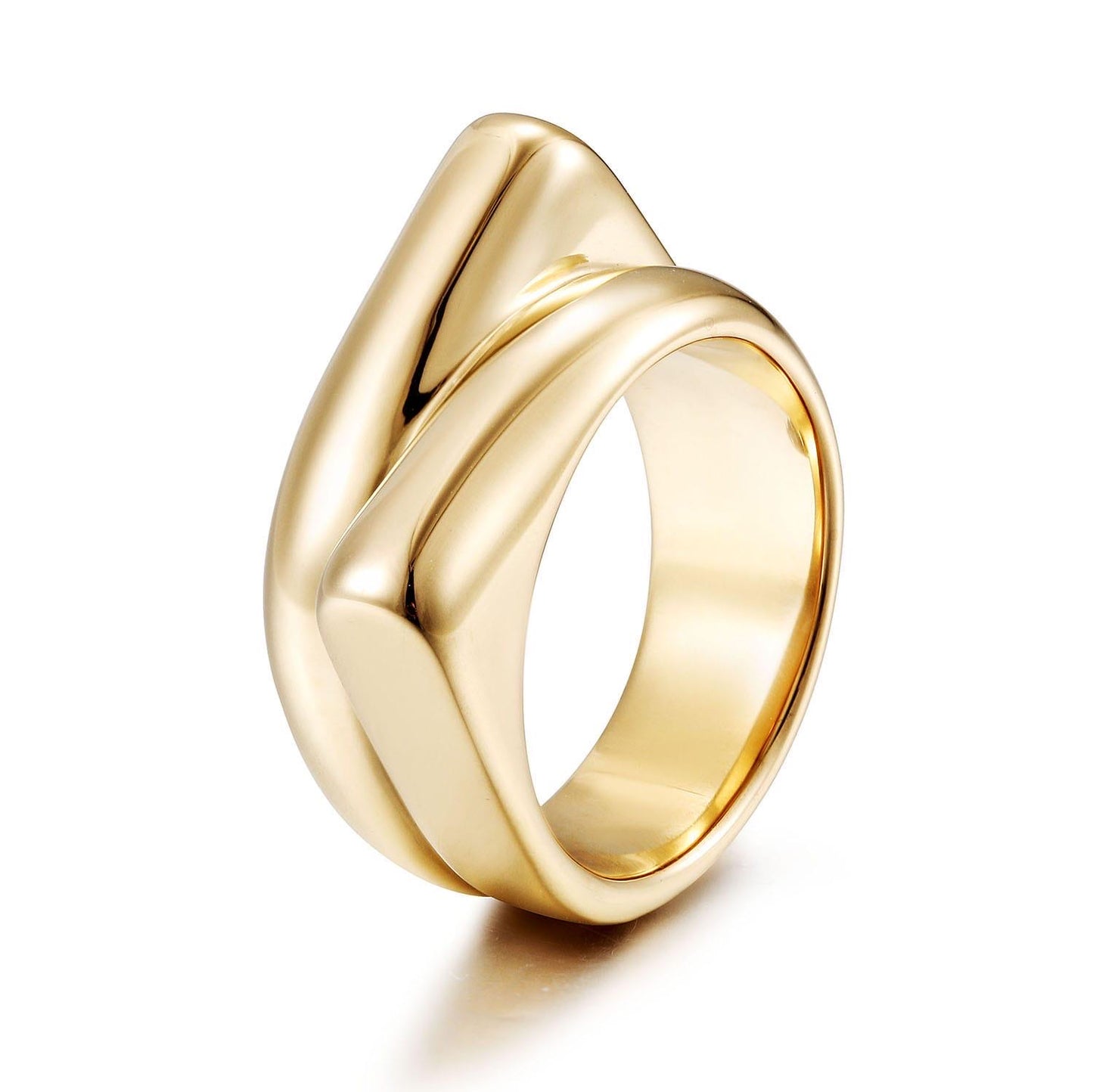Bold Wave Statement Ring