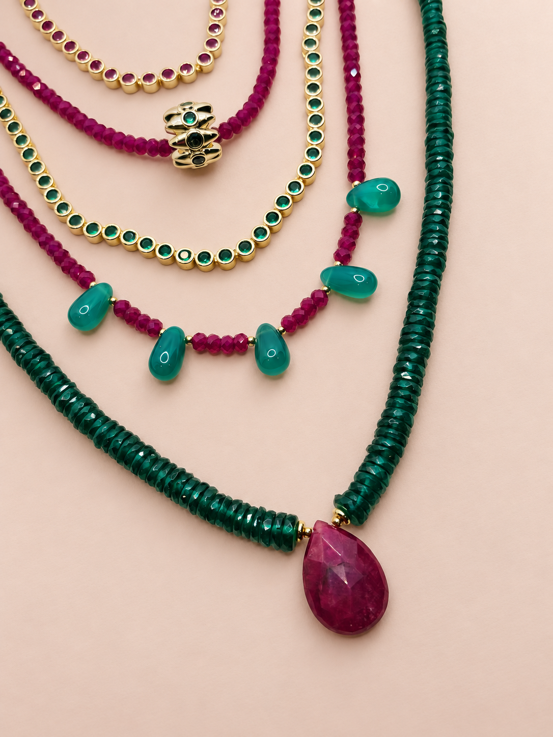 Ruby Garden Necklace