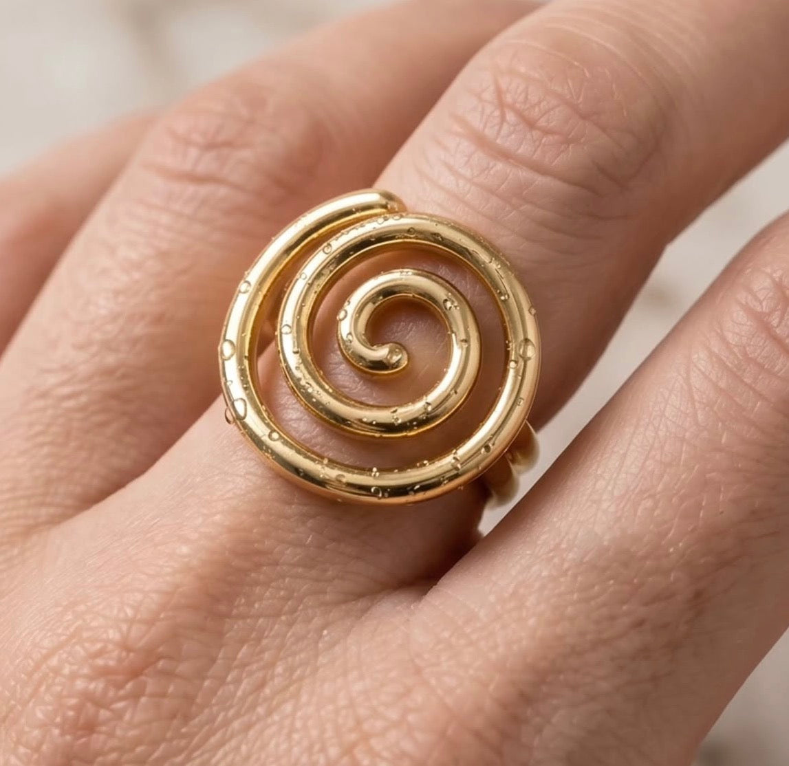 Modern Stainless Steel Statement Ring