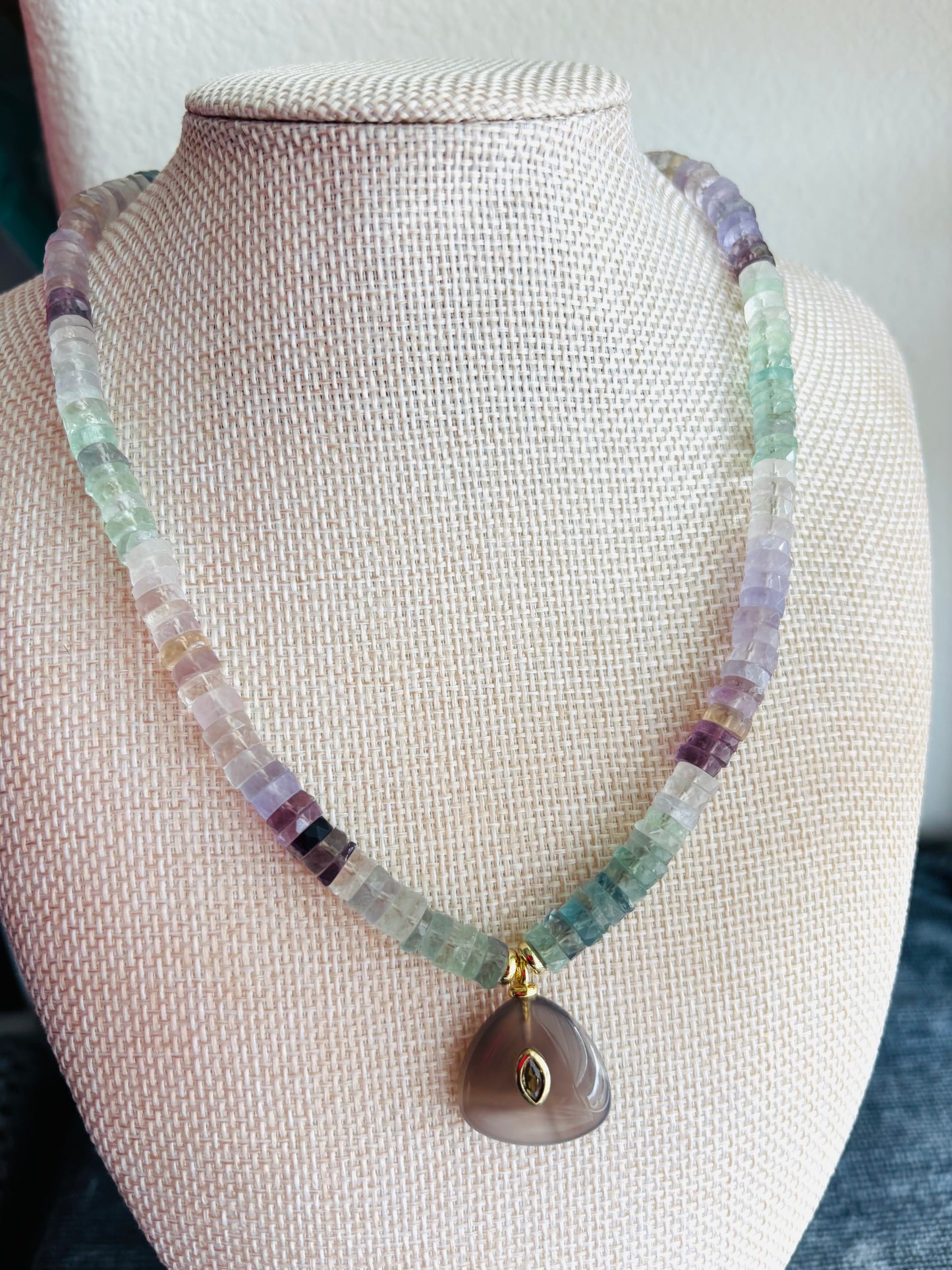 Moonlit Fluorite Necklace