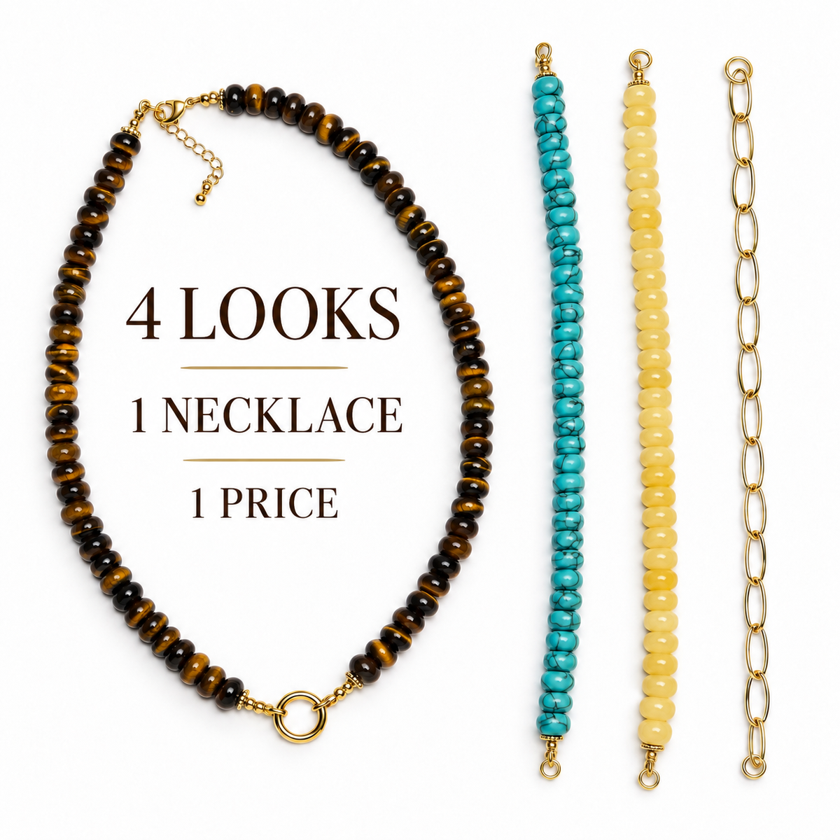 The Signature Switch — 4 Looks Convertible Necklace Set