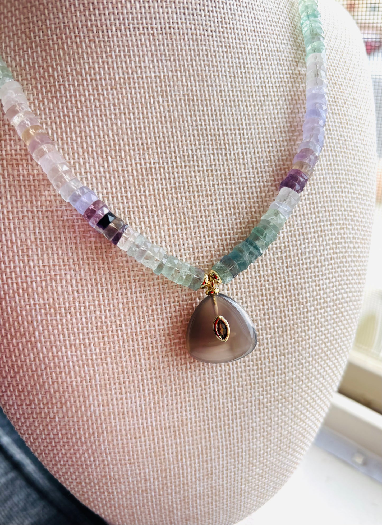 Moonlit Fluorite Necklace
