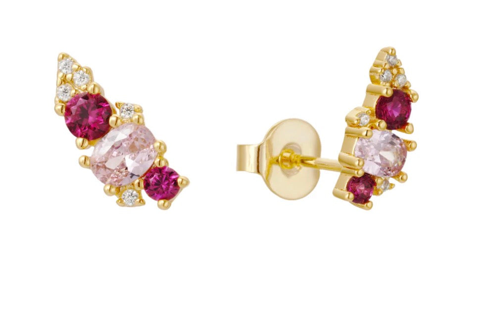Rosé Radiance Stud Earrings
